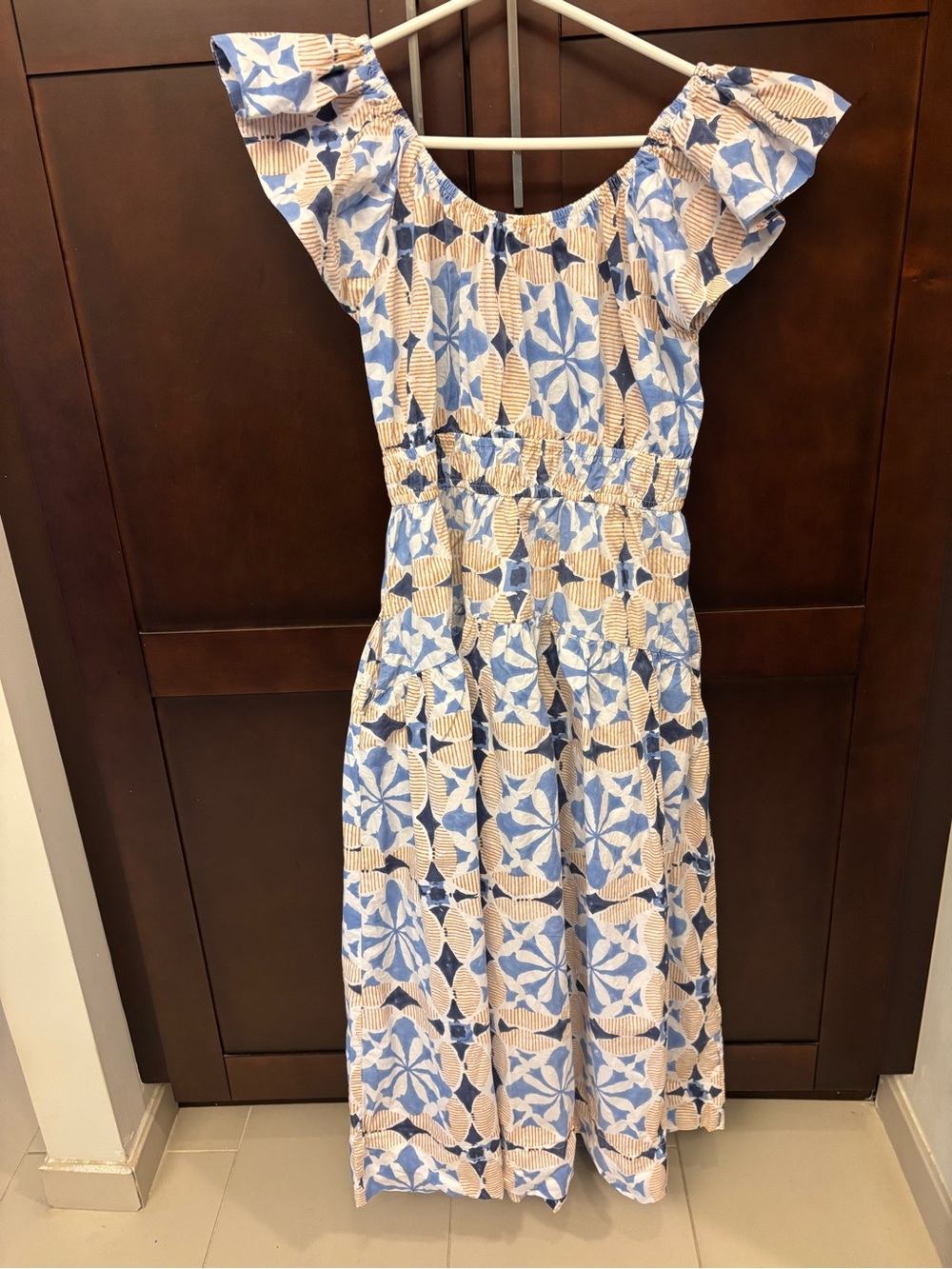 Marea by Liz Joy Jane Dress in Tile Blockprint